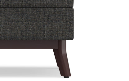 Ebony Tweed Style Fabric | Owen Coffee Table Ottoman with Storage