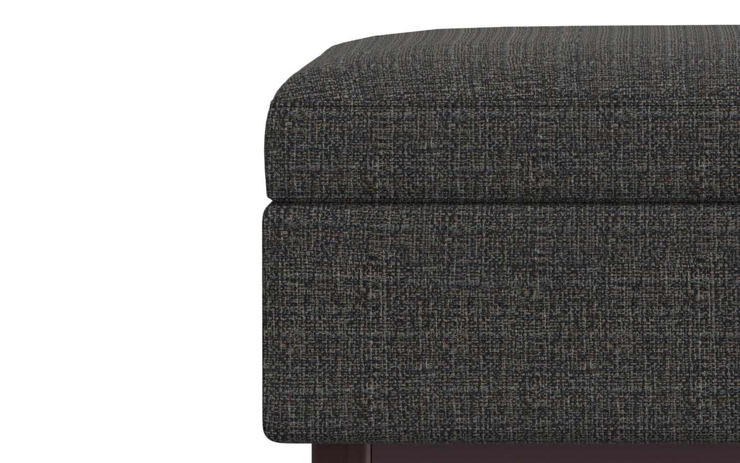 Ebony Tweed Style Fabric | Owen Coffee Table Ottoman with Storage