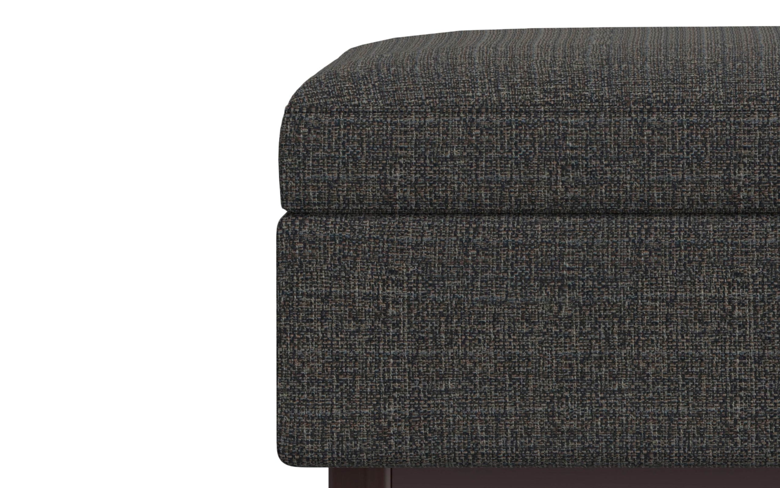 Ebony Tweed Style Fabric | Owen Coffee Table Ottoman with Storage