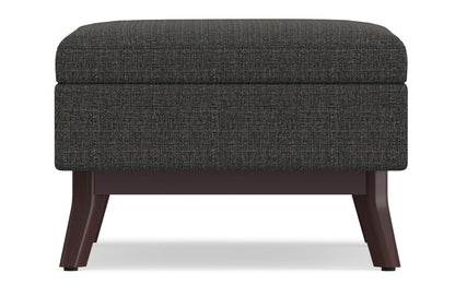Ebony Tweed Style Fabric | Owen Coffee Table Ottoman with Storage