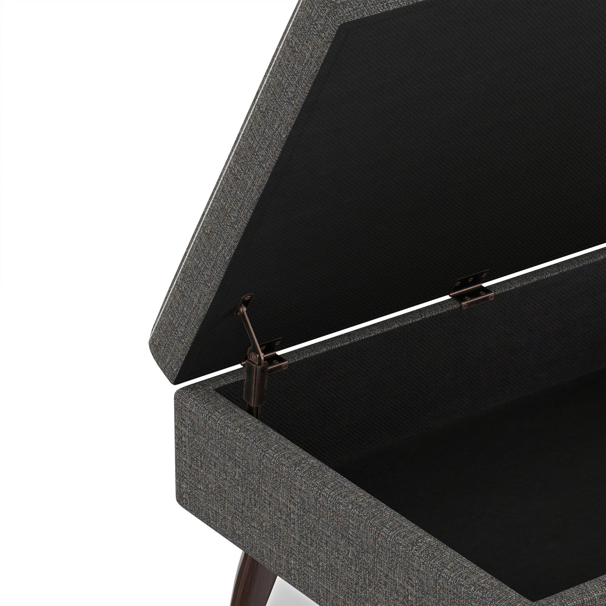 Ebony Tweed Style Fabric | Owen Coffee Table Ottoman in Tweed