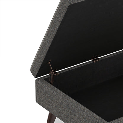 Ebony Tweed Style Fabric | Owen Coffee Table Ottoman in Tweed