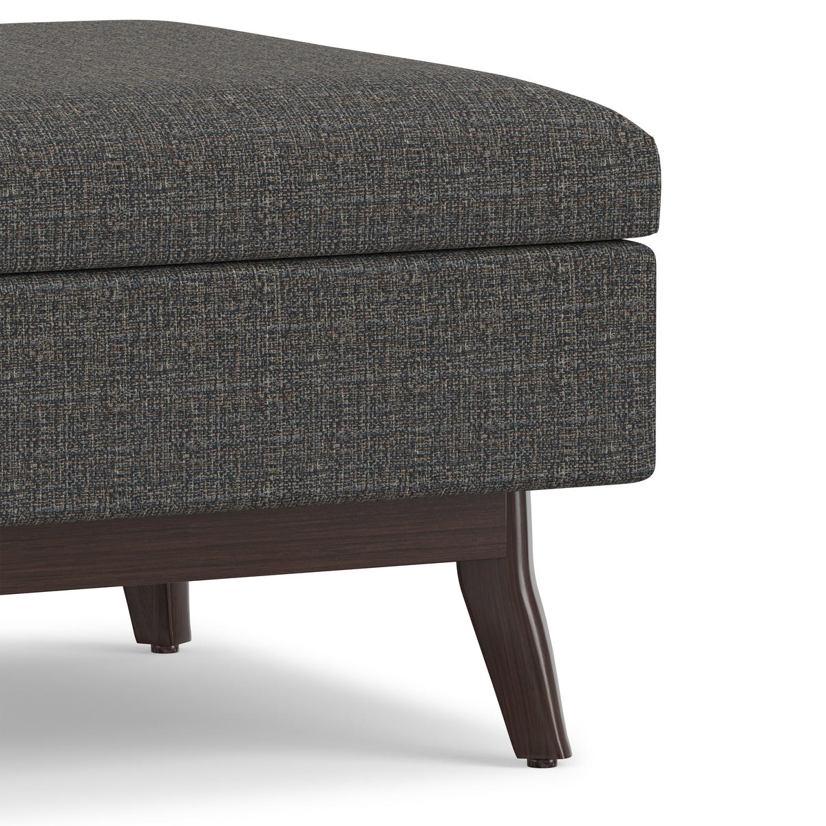 Ebony Tweed Style Fabric | Owen Coffee Table Ottoman in Tweed