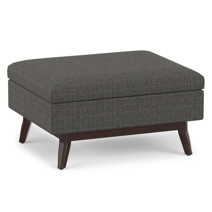 Ebony Tweed Style Fabric | Owen Coffee Table Ottoman in Tweed