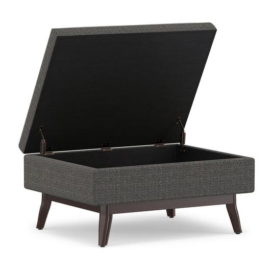 Ebony Tweed Style Fabric | Owen Coffee Table Ottoman in Tweed