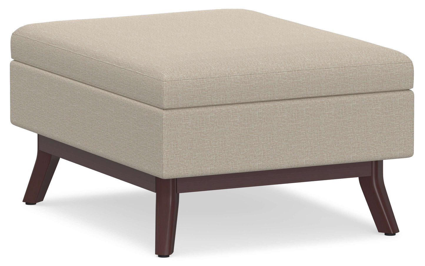 Owen Small Coffee Table Ottoman in Linen