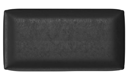 Distressed Black Distressed Vegan Leather | Owen Small Rectangular Storage Ottoman