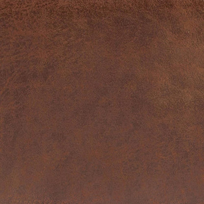 Distressed Saddle Brown Distressed Vegan Leather | Owen Tray Top Small Coffee Table Storage Ottoman