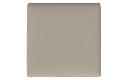 Natural Linen Style Fabric | Owen XL Square Coffee Table Storage Ottoman in Linen Style Fabric