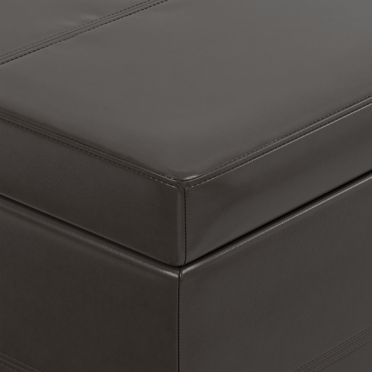 Tanners Brown | Afton Storage Ottoman Bench