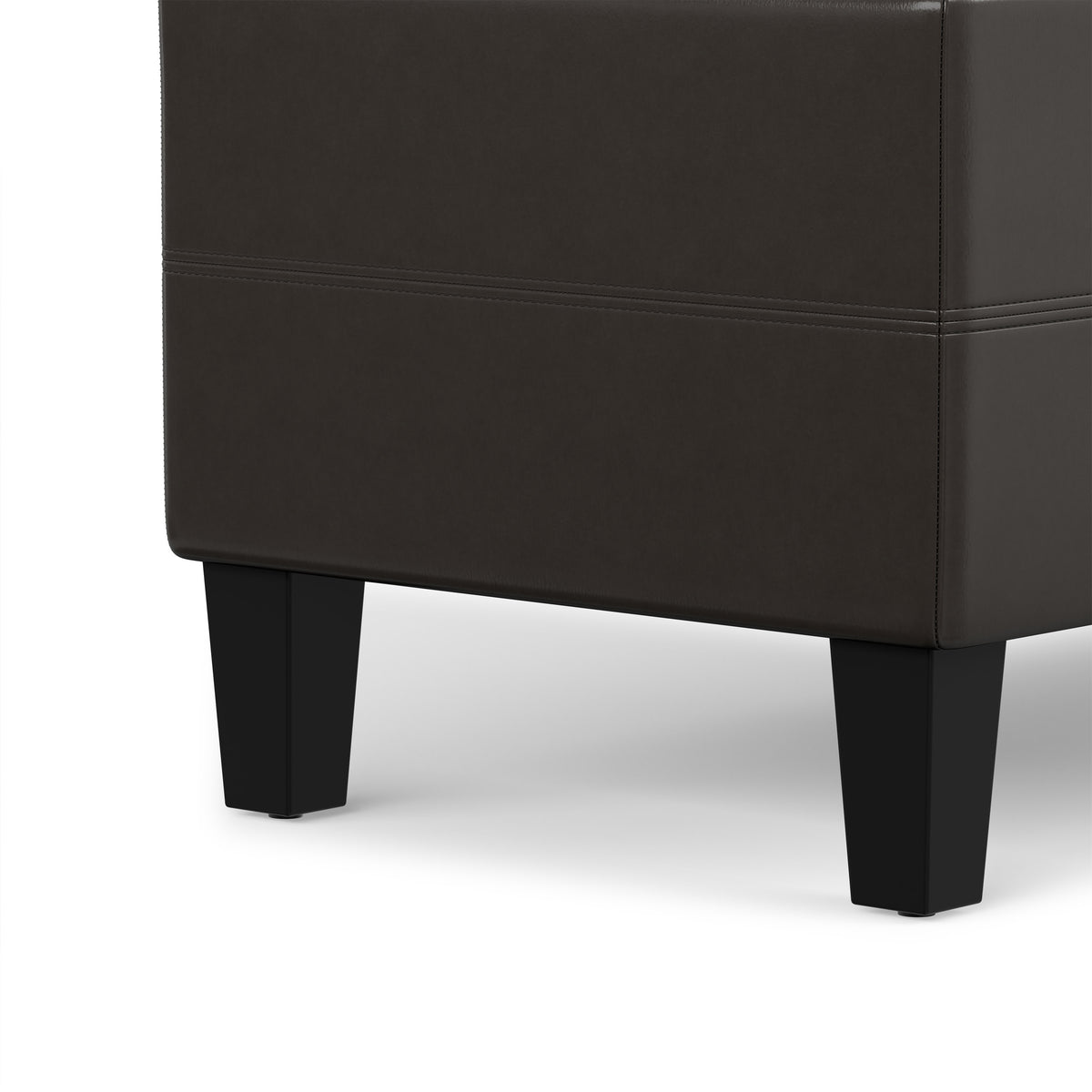 Tanners Brown | Afton Storage Ottoman Bench