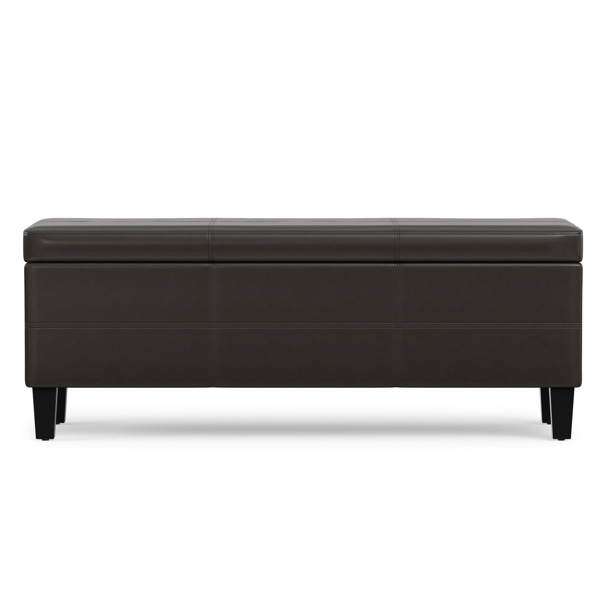 Tanners Brown | Afton Storage Ottoman Bench