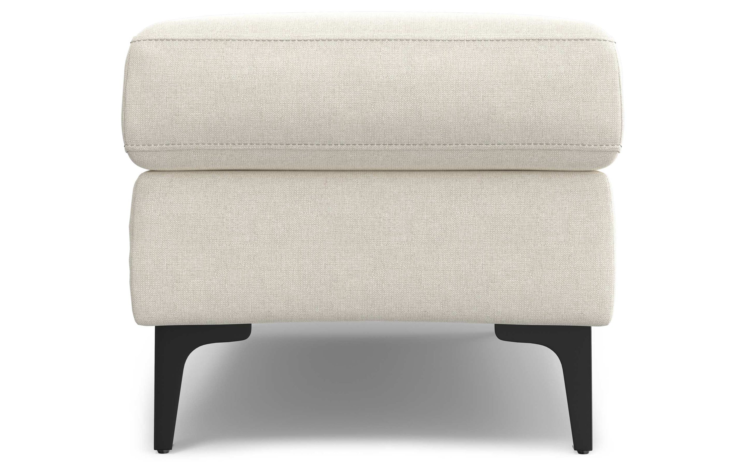 Cream | Ava Mid Century Ottoman