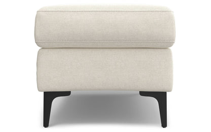 Cream | Ava Mid Century Ottoman