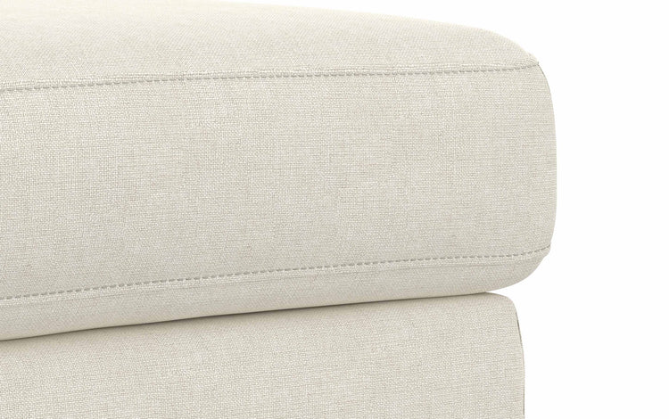 Cream | Ava Mid Century Ottoman Bench