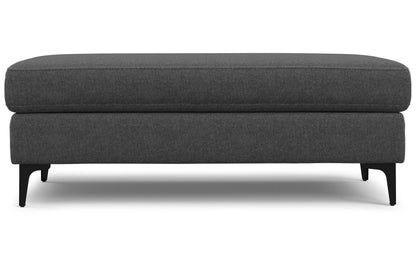 Pebble Grey | Ava Mid Century Ottoman Bench