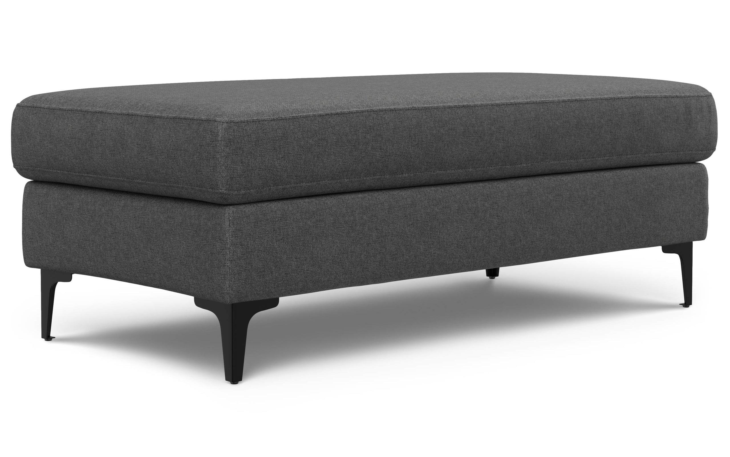 Pebble Grey | Ava Mid Century Ottoman Bench