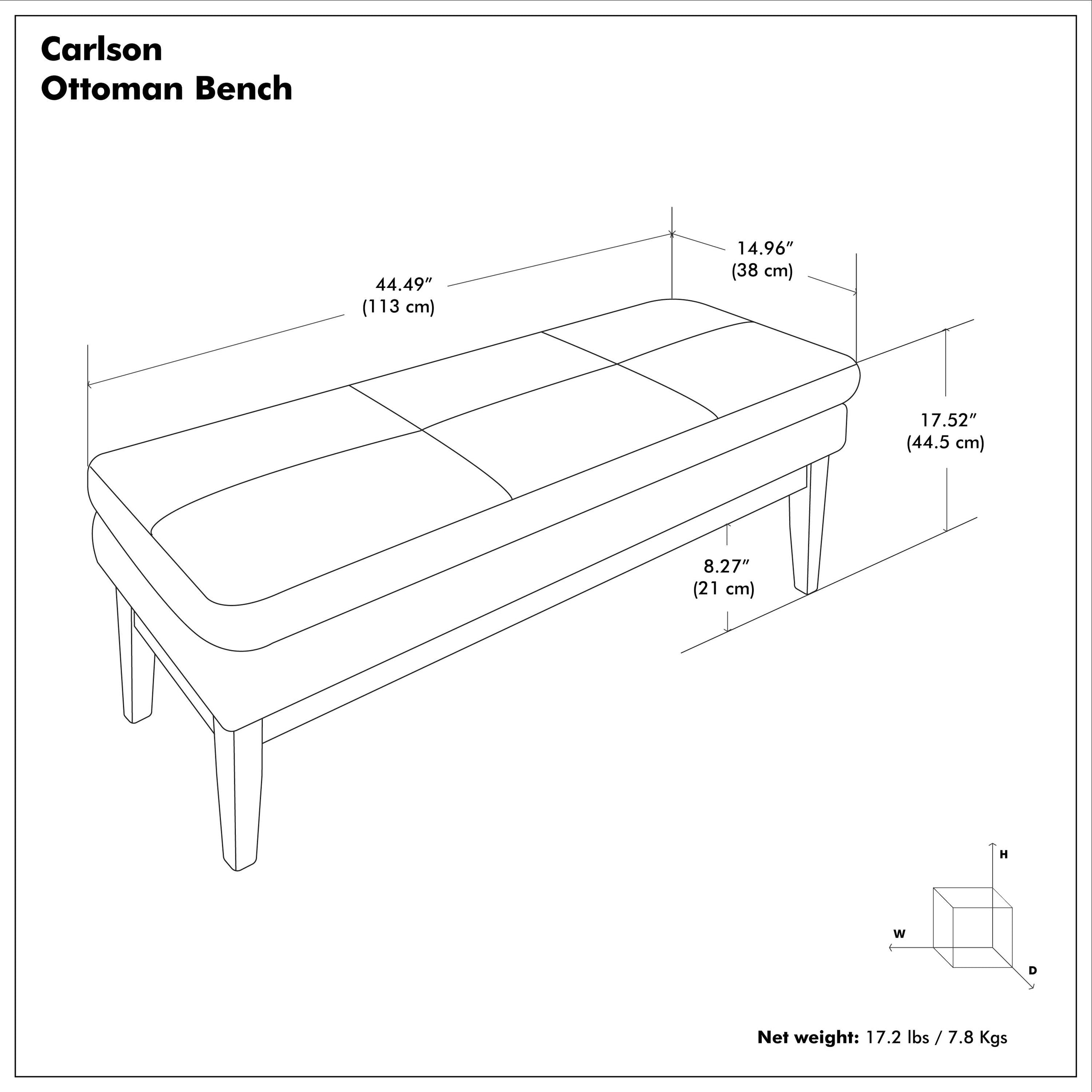 Marigold | Carlson Ottoman Bench