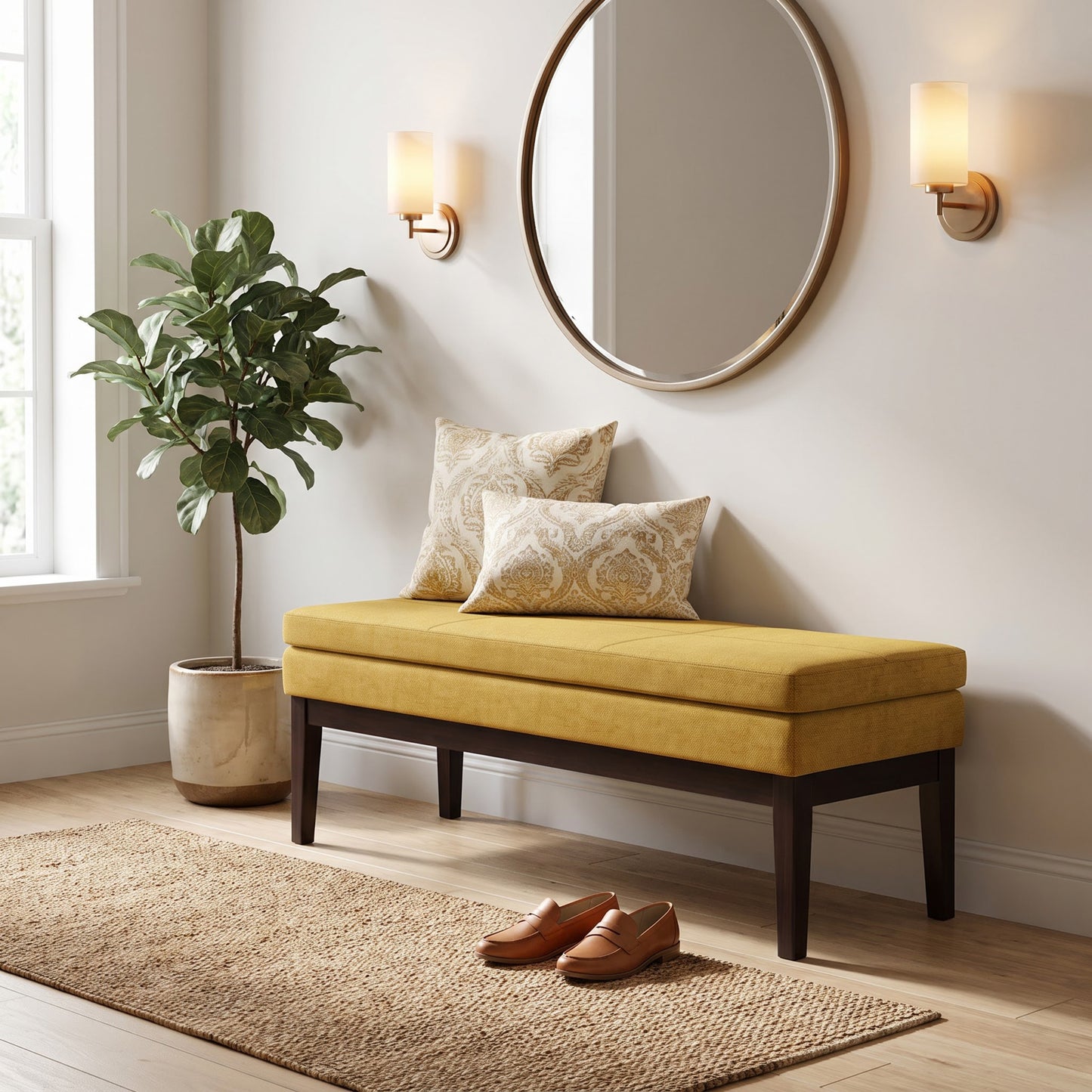 Marigold | Carlson Ottoman Bench