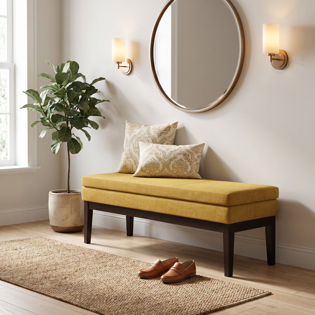 Marigold | Carlson Ottoman Bench