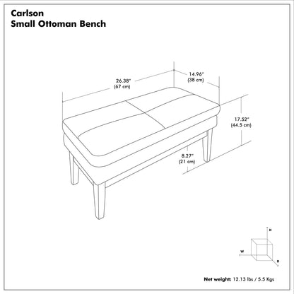 Marigold | Carlson Small Ottoman Bench