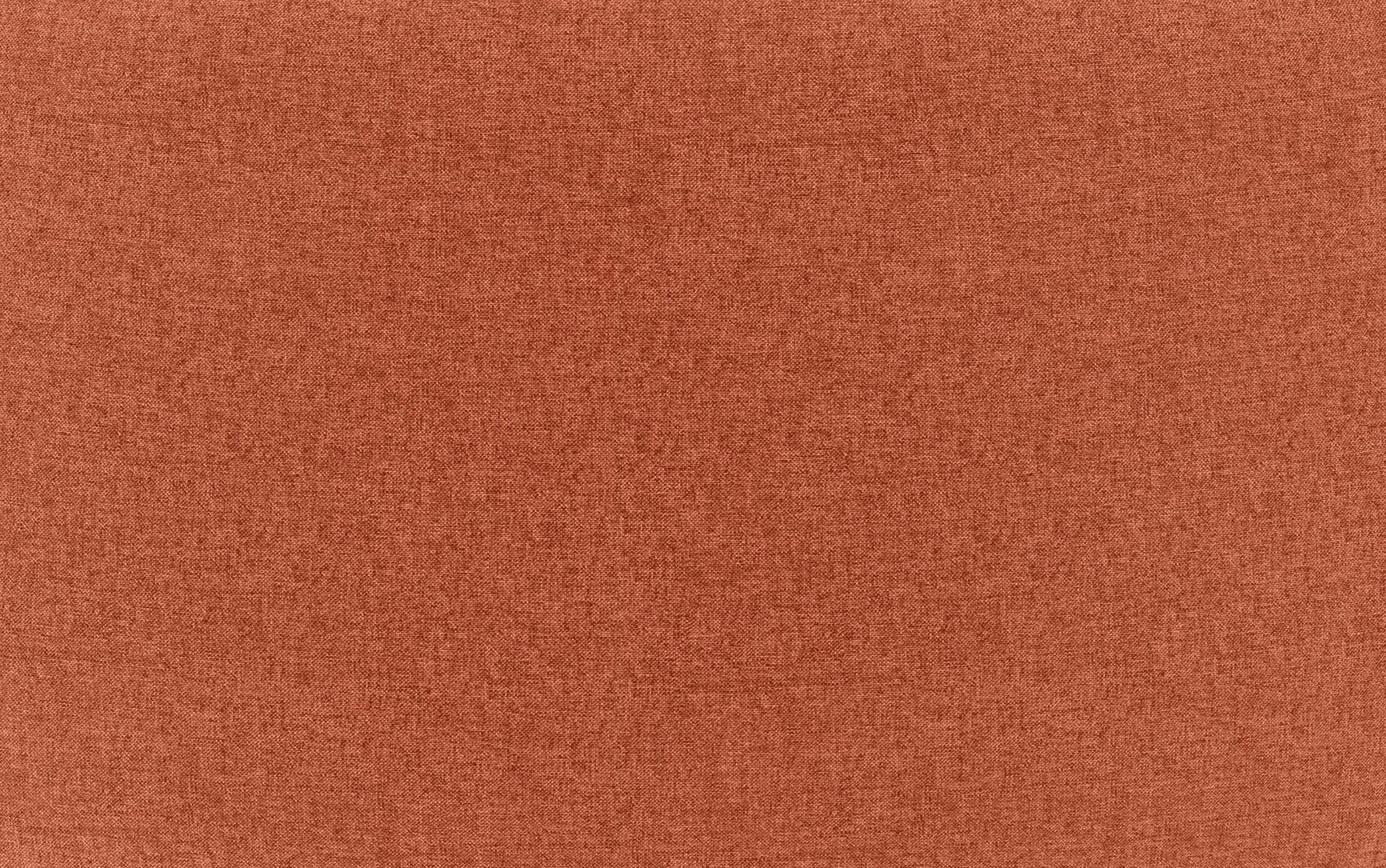 Dusty Orange Linen Style Fabric | Moore Large Ottoman
