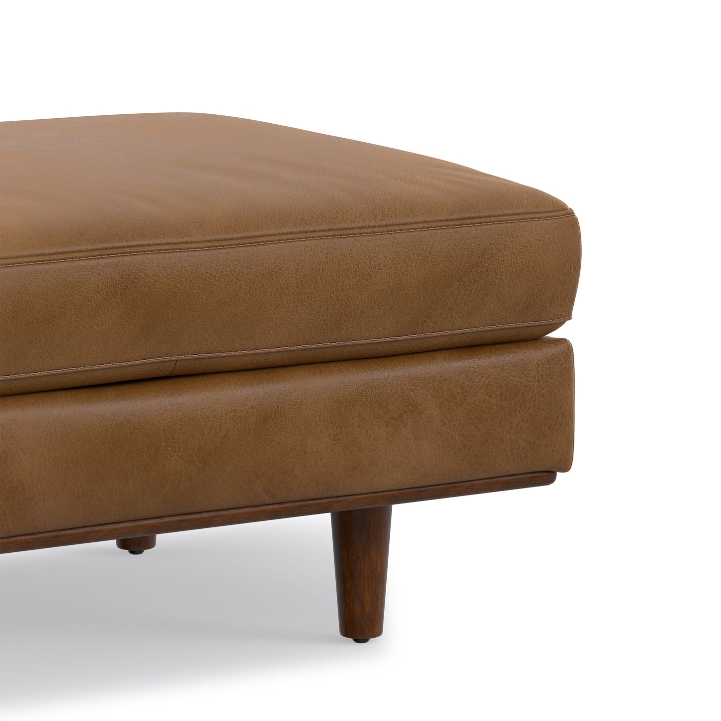 Morrison Ottoman in Genuine Top Grain Leather