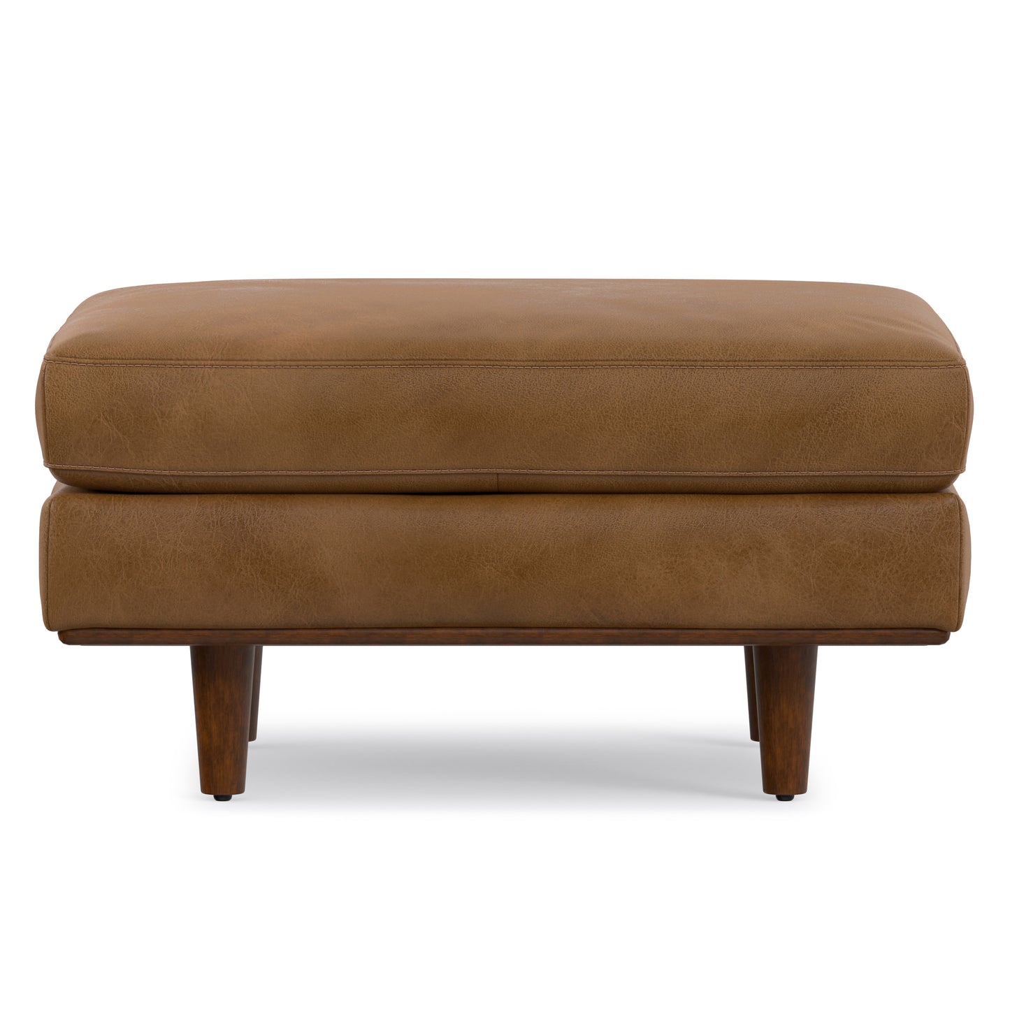 Morrison Ottoman in Genuine Top Grain Leather