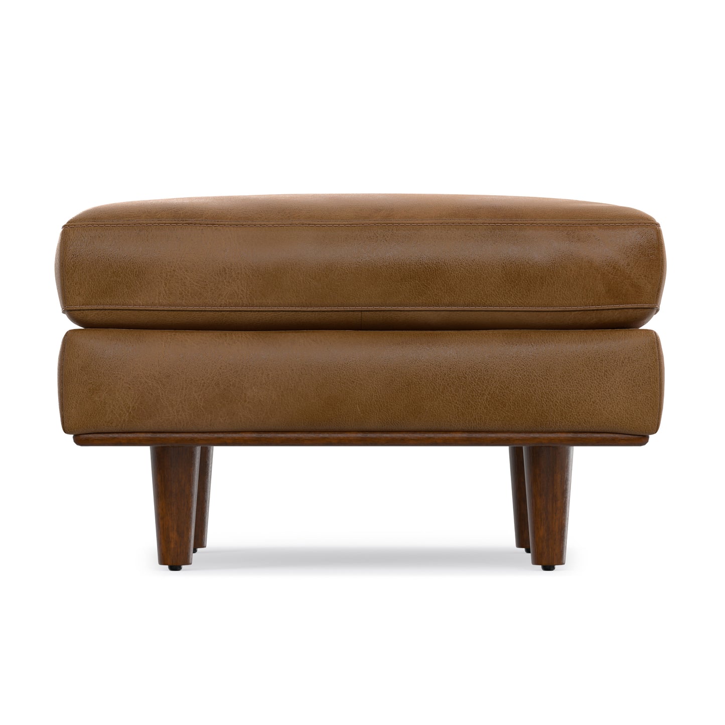 Morrison Ottoman in Genuine Top Grain Leather