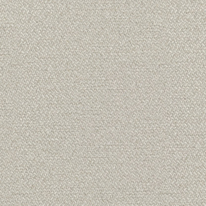 Cream White Woven-Blend Fabric | Morrison Ottoman