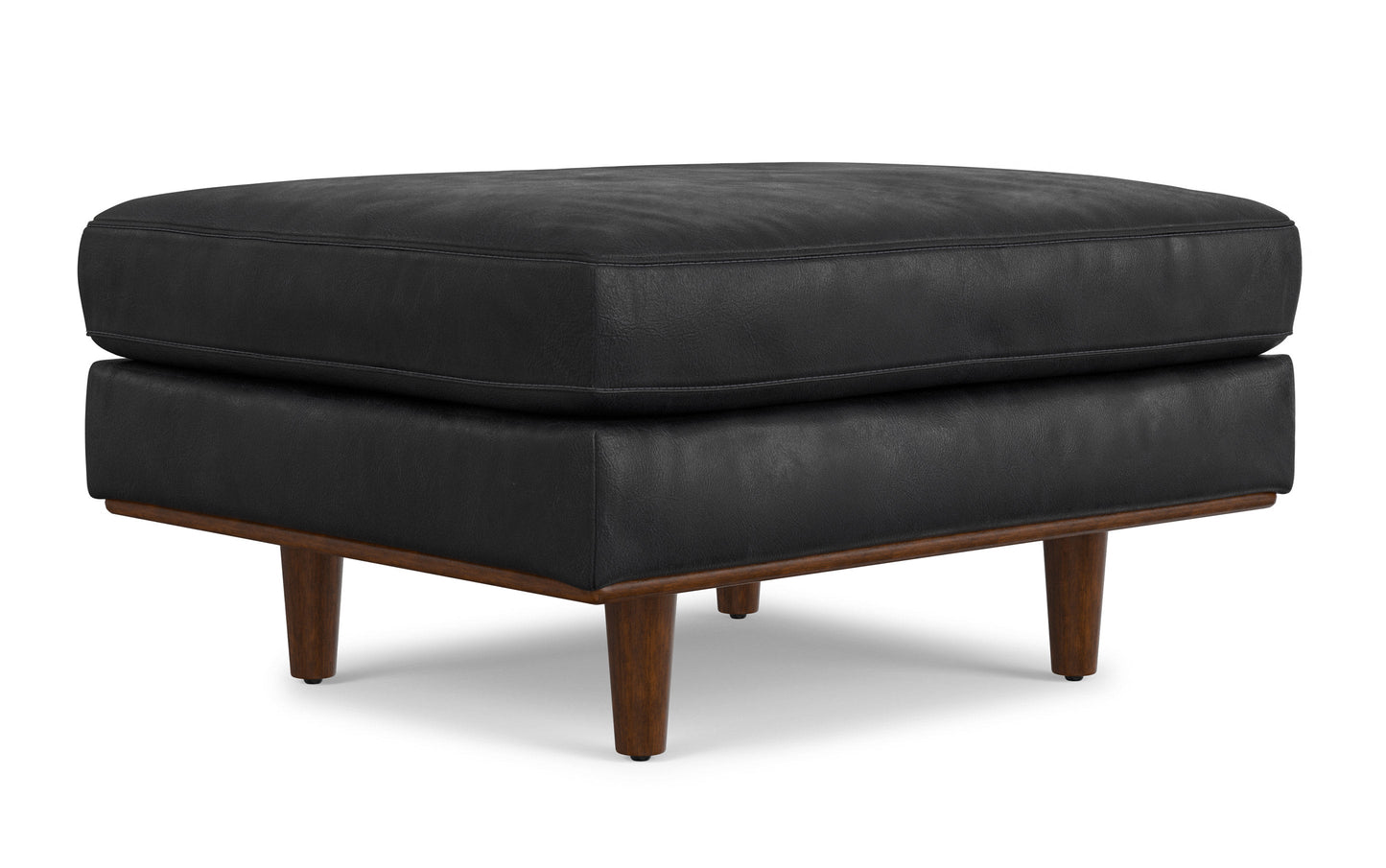 Morrison Ottoman in Genuine Top Grain Leather