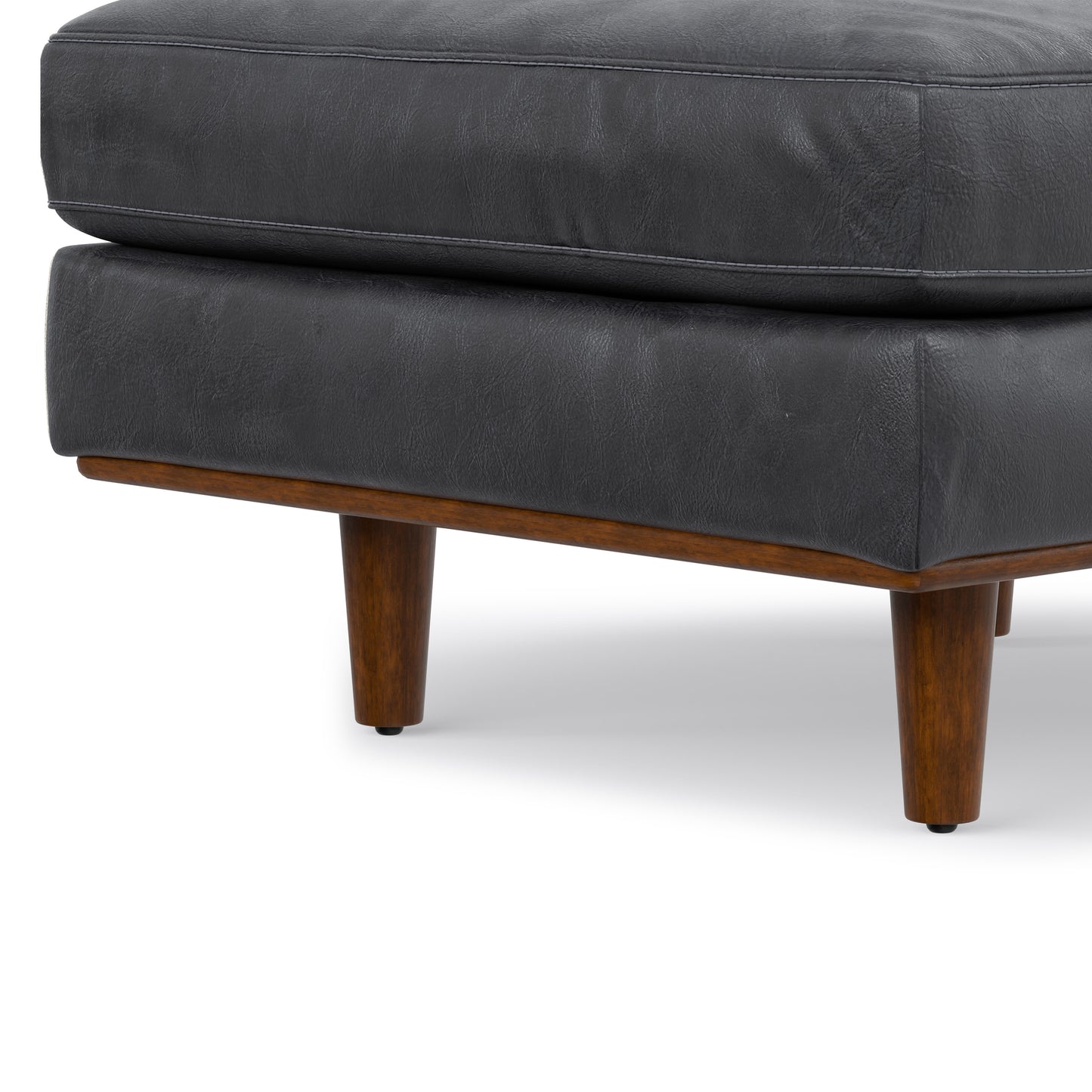 Morrison Ottoman in Genuine Top Grain Leather