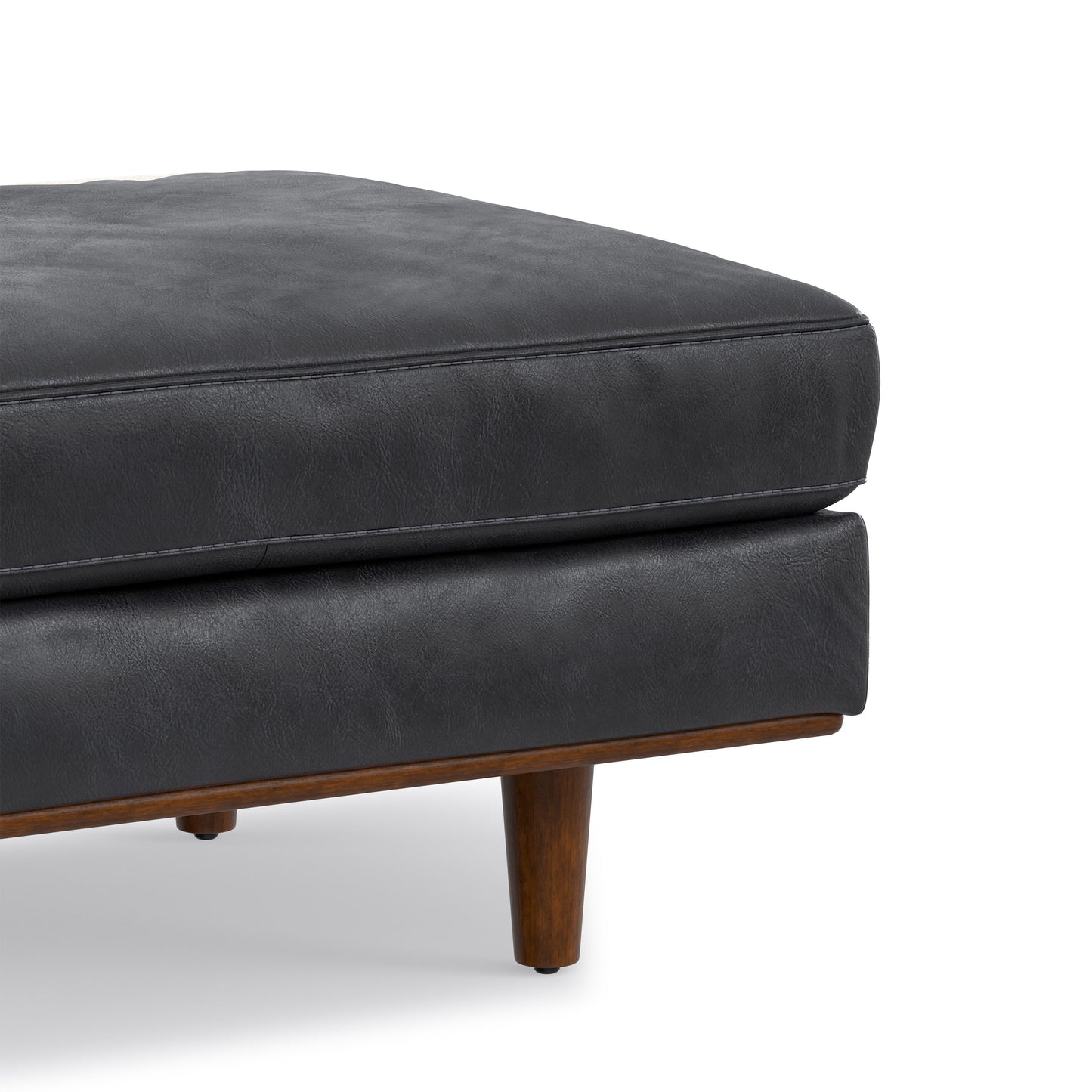 Morrison Ottoman in Genuine Top Grain Leather
