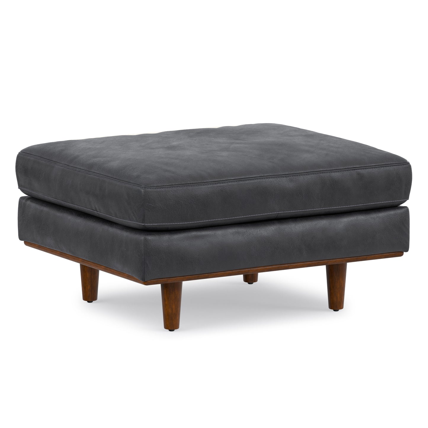 Morrison Ottoman in Genuine Top Grain Leather
