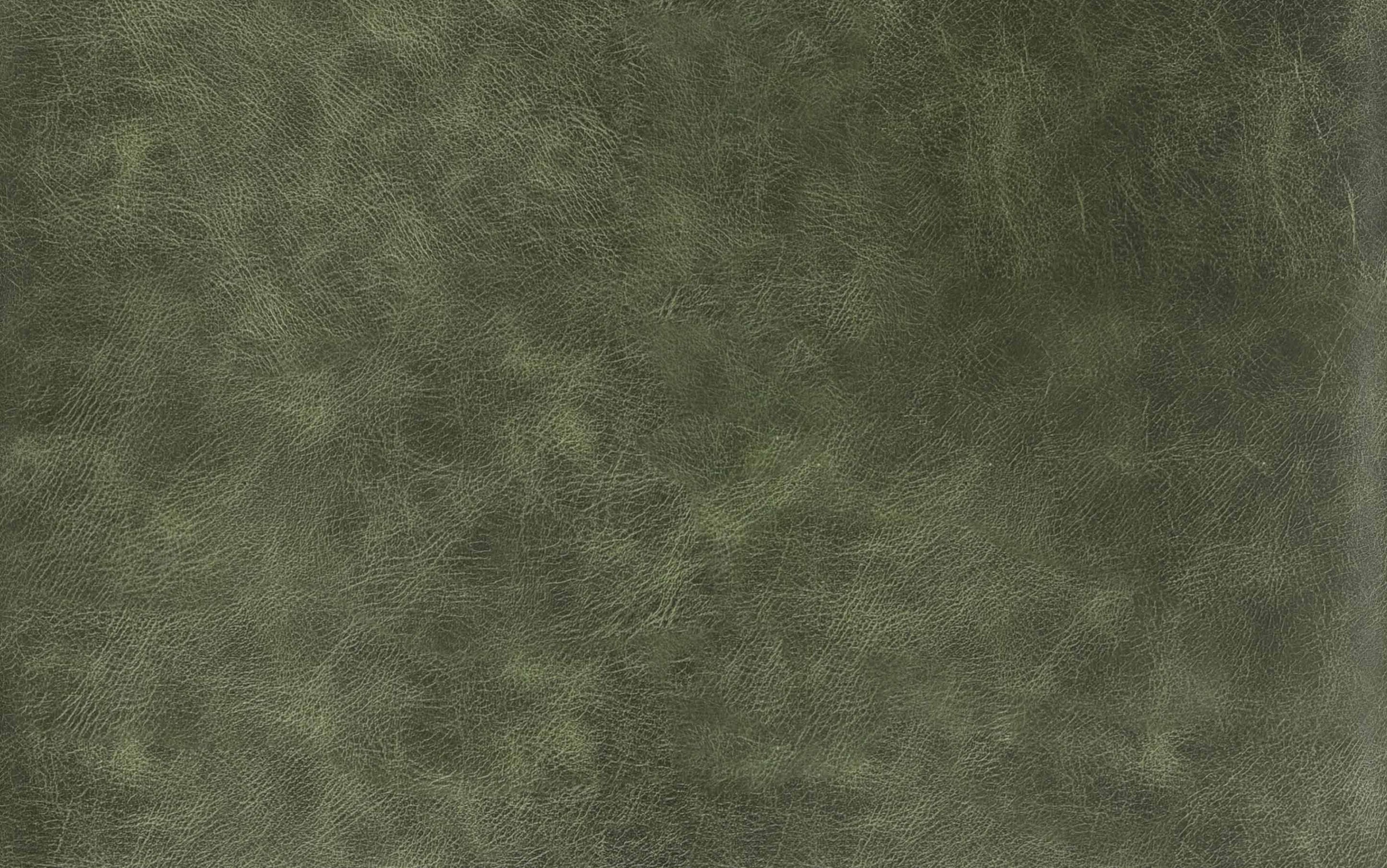 Moss Green Genuine Top Grain Leather | Morrison Ottoman in Genuine Top Grain Leather