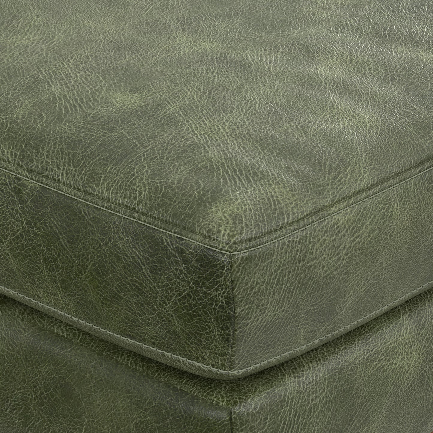 Morrison Ottoman in Genuine Top Grain Leather