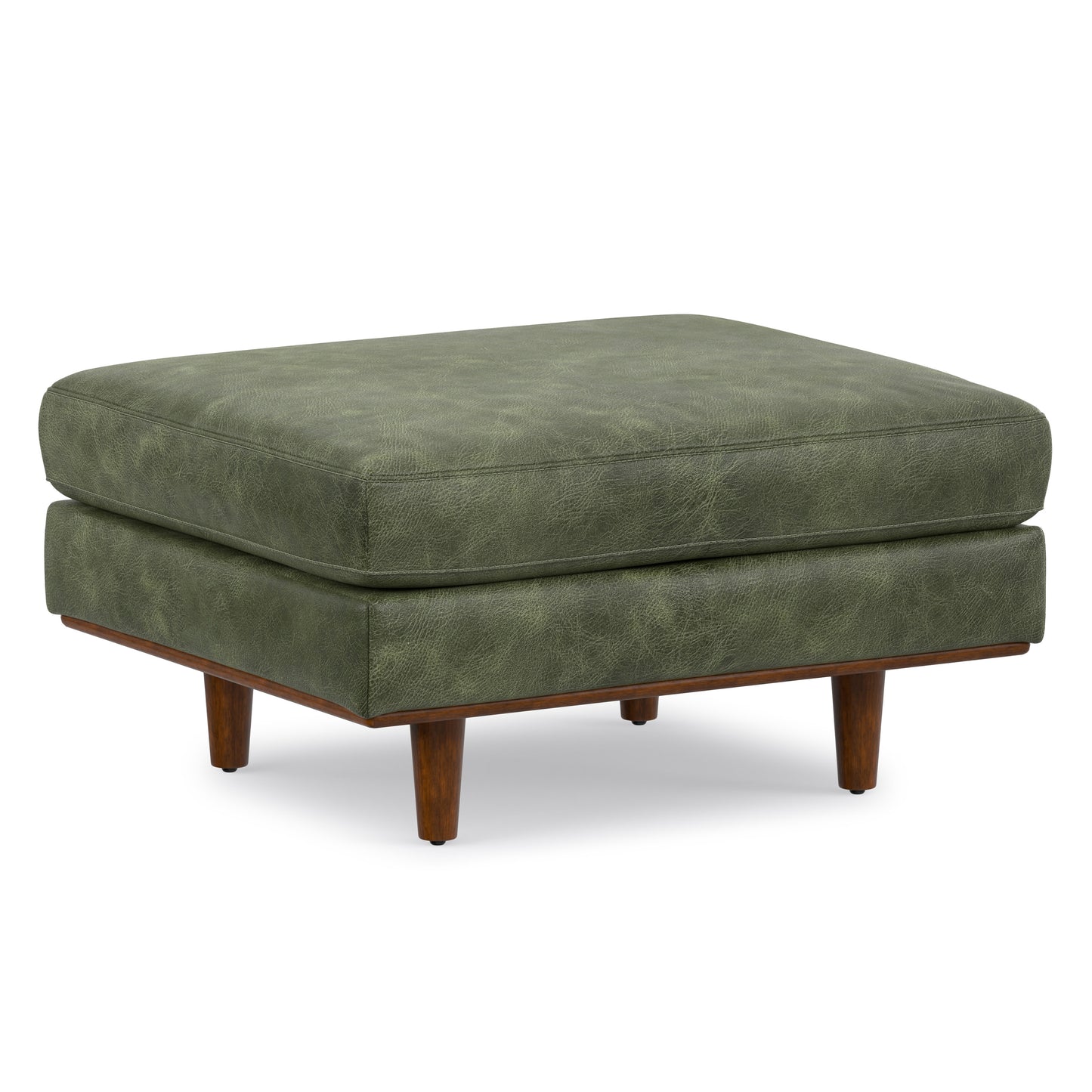 Morrison Ottoman in Genuine Top Grain Leather