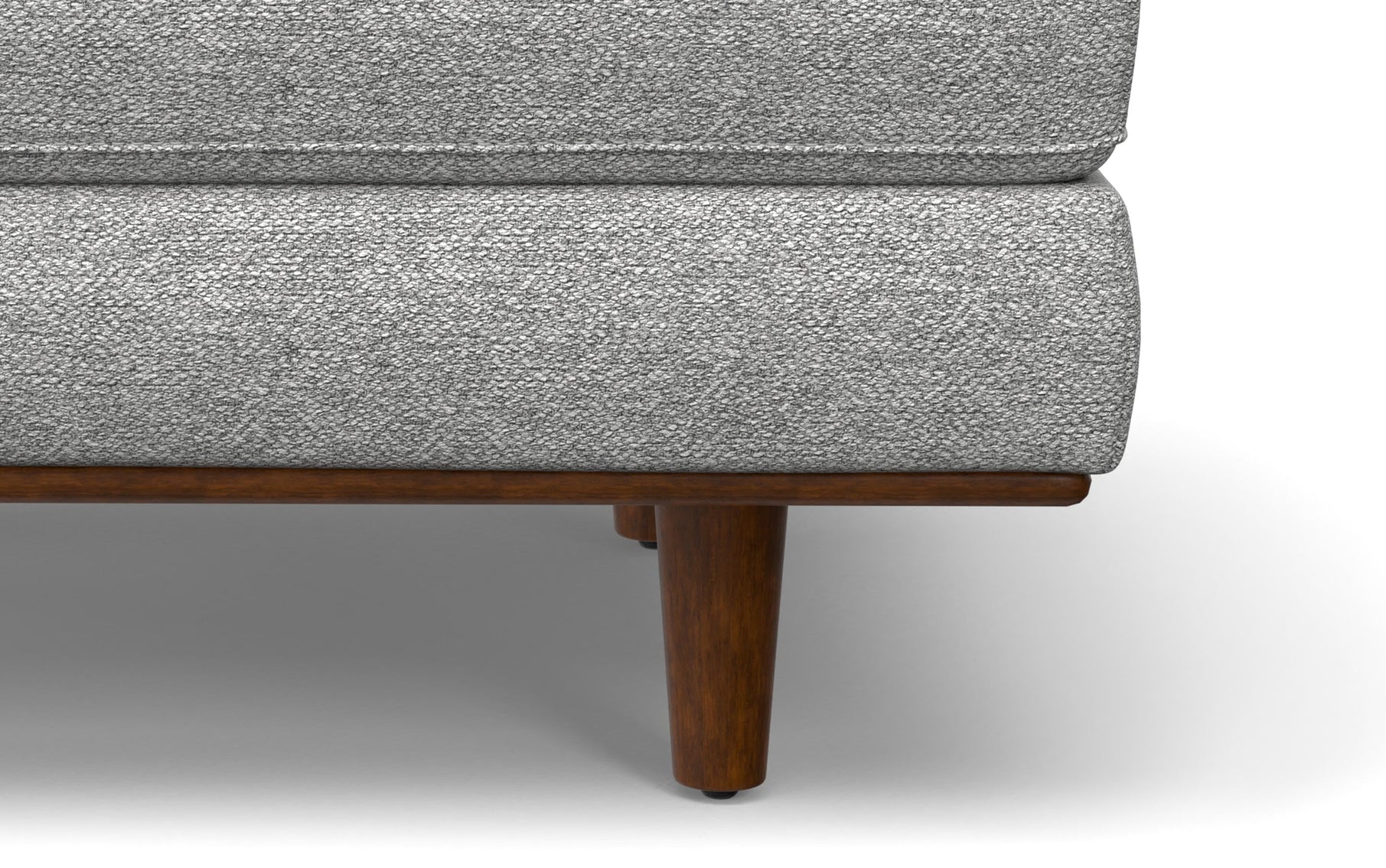 Mist Grey Woven Polyester Fabric | Morrison Ottoman