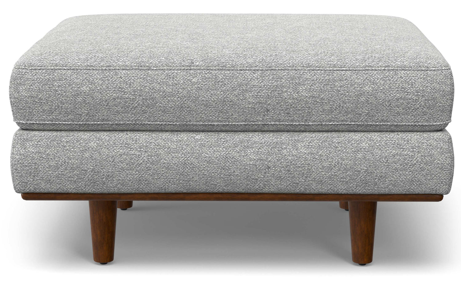 Mist Grey Woven Polyester Fabric | Morrison Ottoman