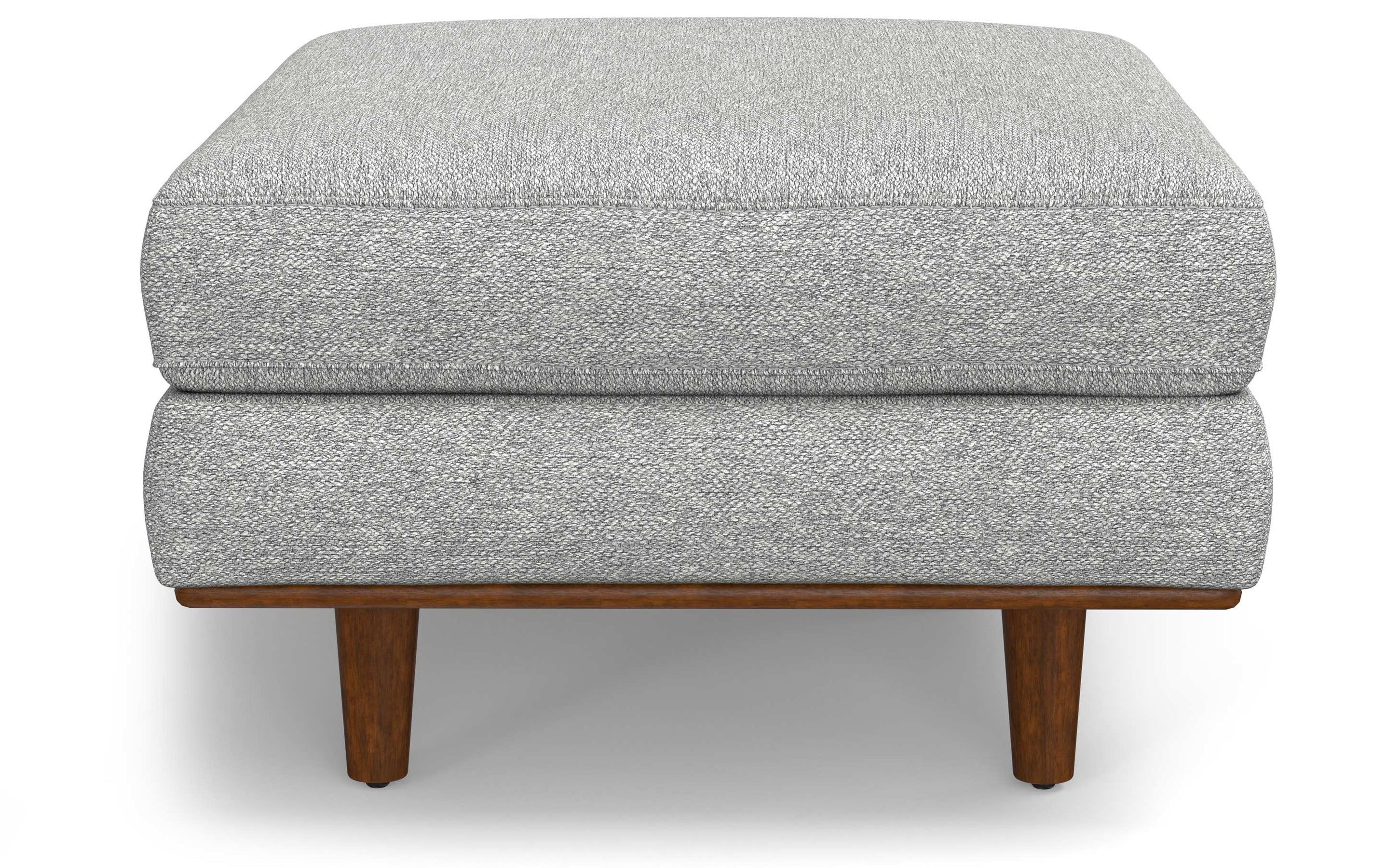 Mist Grey Woven Polyester Fabric | Morrison Ottoman