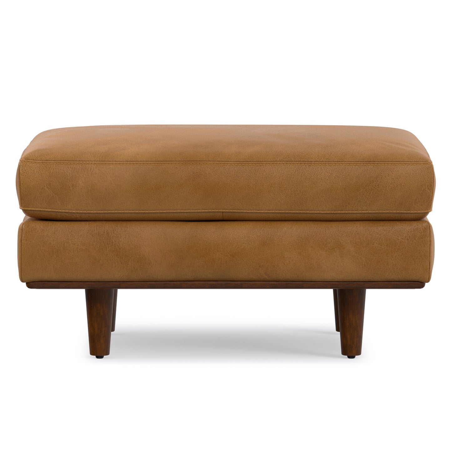Morrison Ottoman in Genuine Top Grain Leather