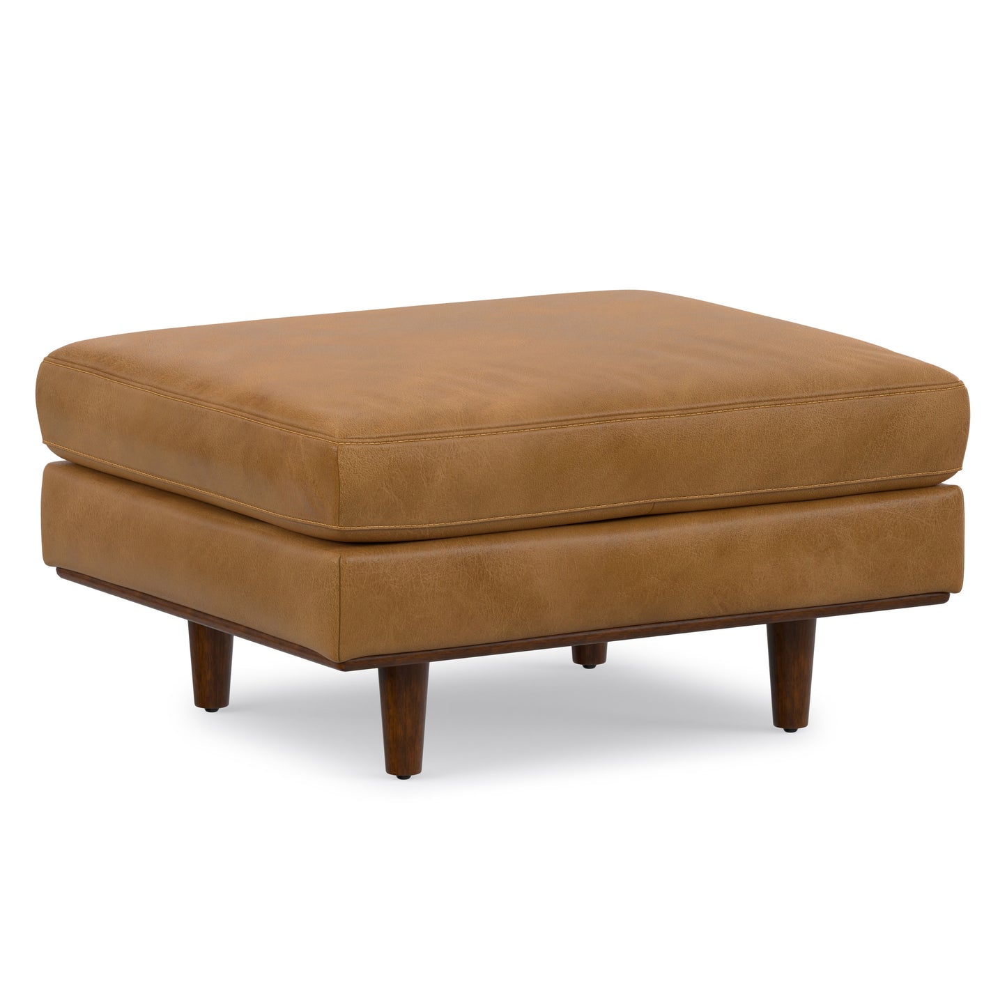 Morrison Ottoman in Genuine Top Grain Leather