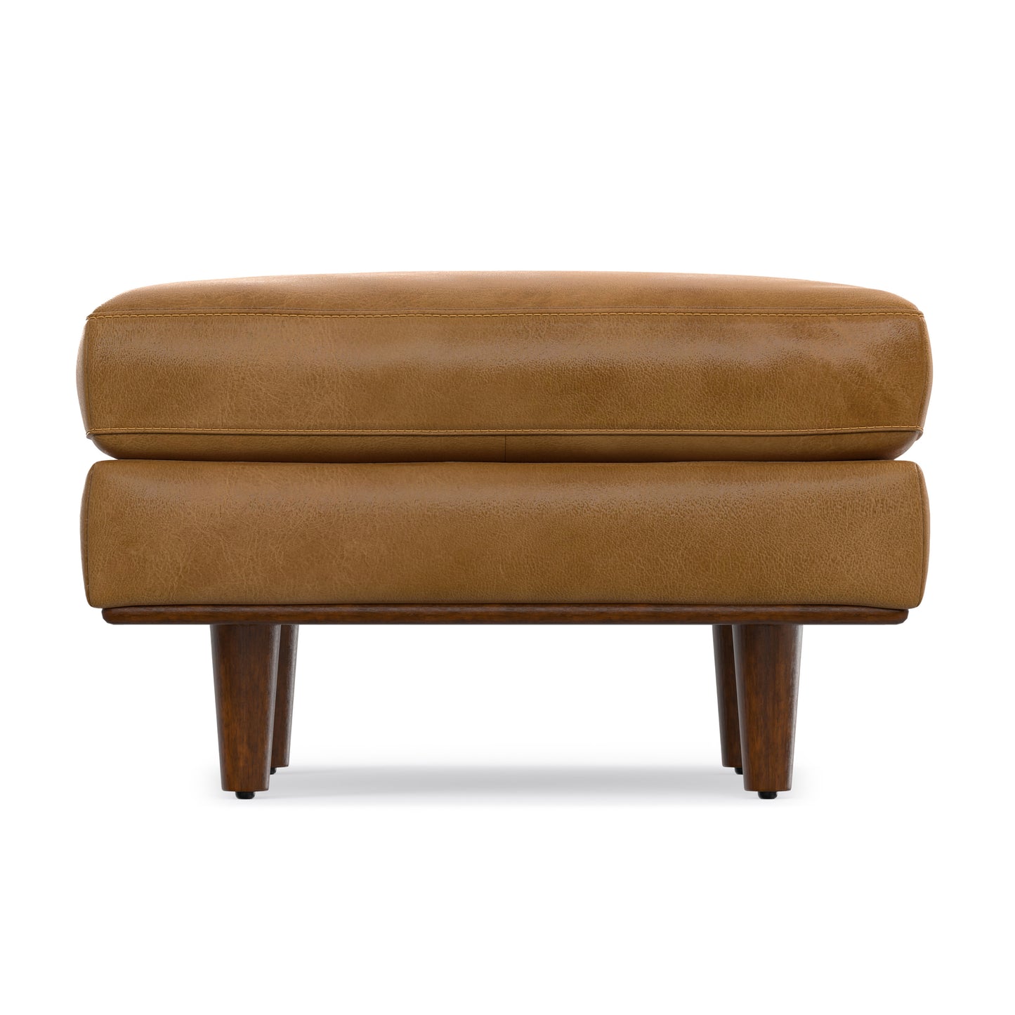Morrison Ottoman in Genuine Top Grain Leather
