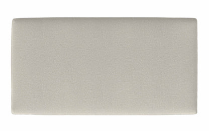 Cream White Woven-Blend Fabric | Morrison Large Rectangular Ottoman