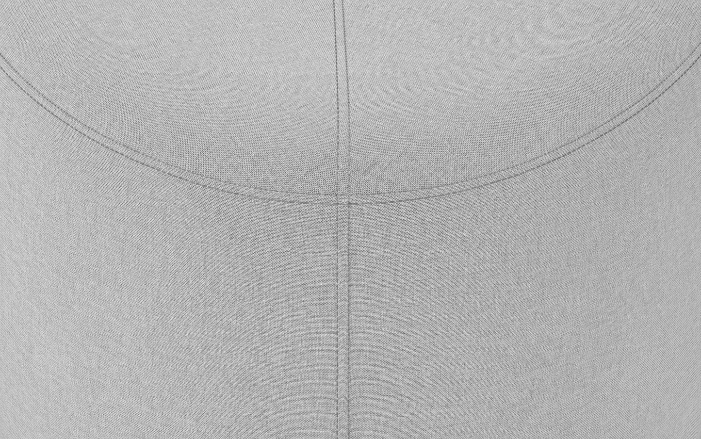 Light Grey Linen Style Fabric | Moore Small Ottoman in Linen
