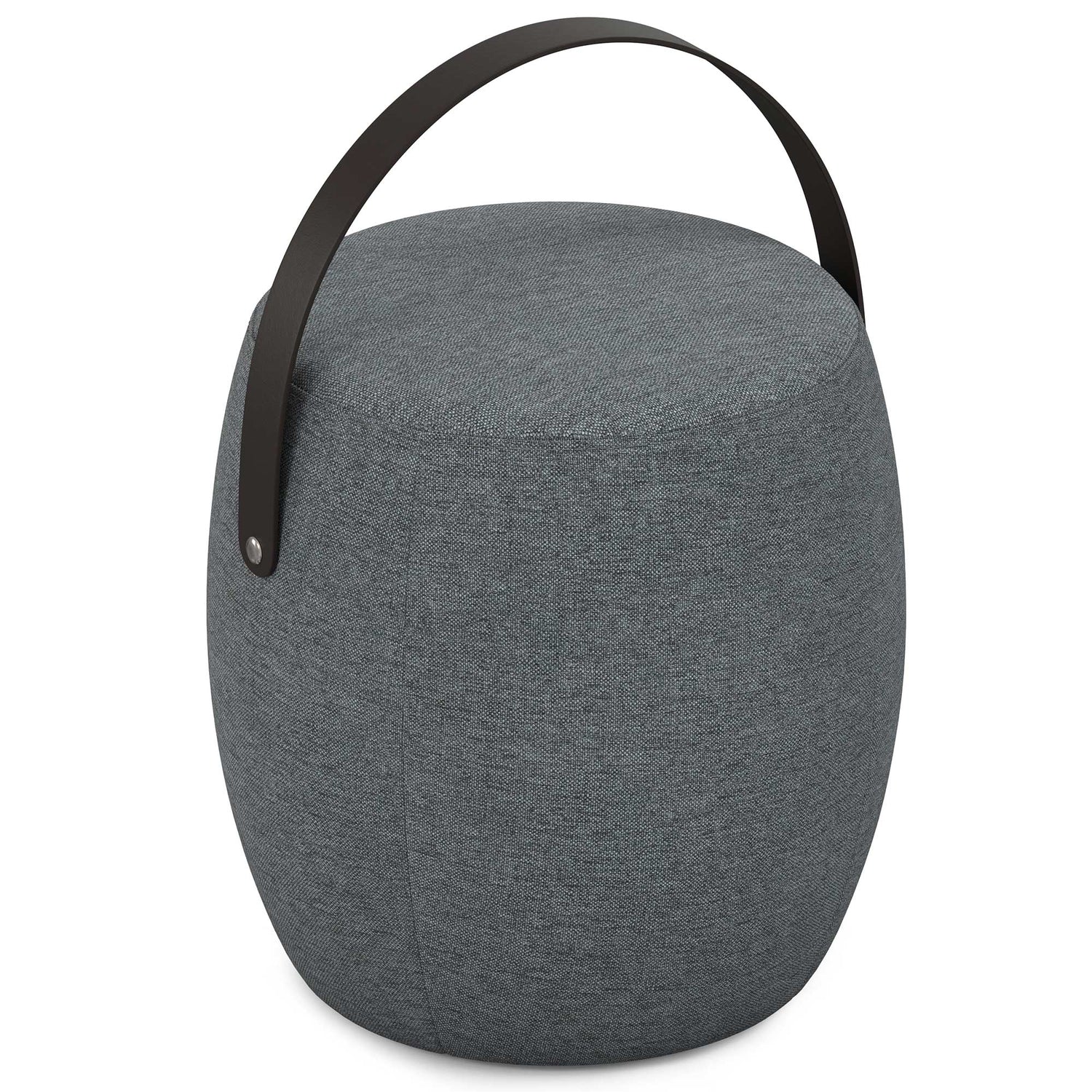 Grey Linen Style Fabric | Ramsay Footstool