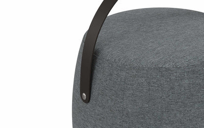 Grey Linen Style Fabric | Ramsay Footstool