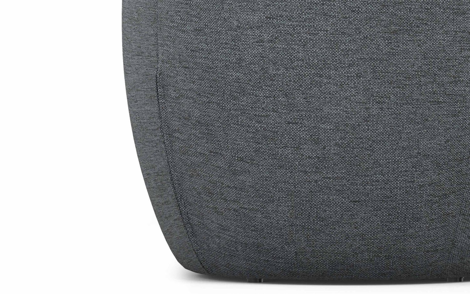 Grey Linen Style Fabric | Ramsay Footstool