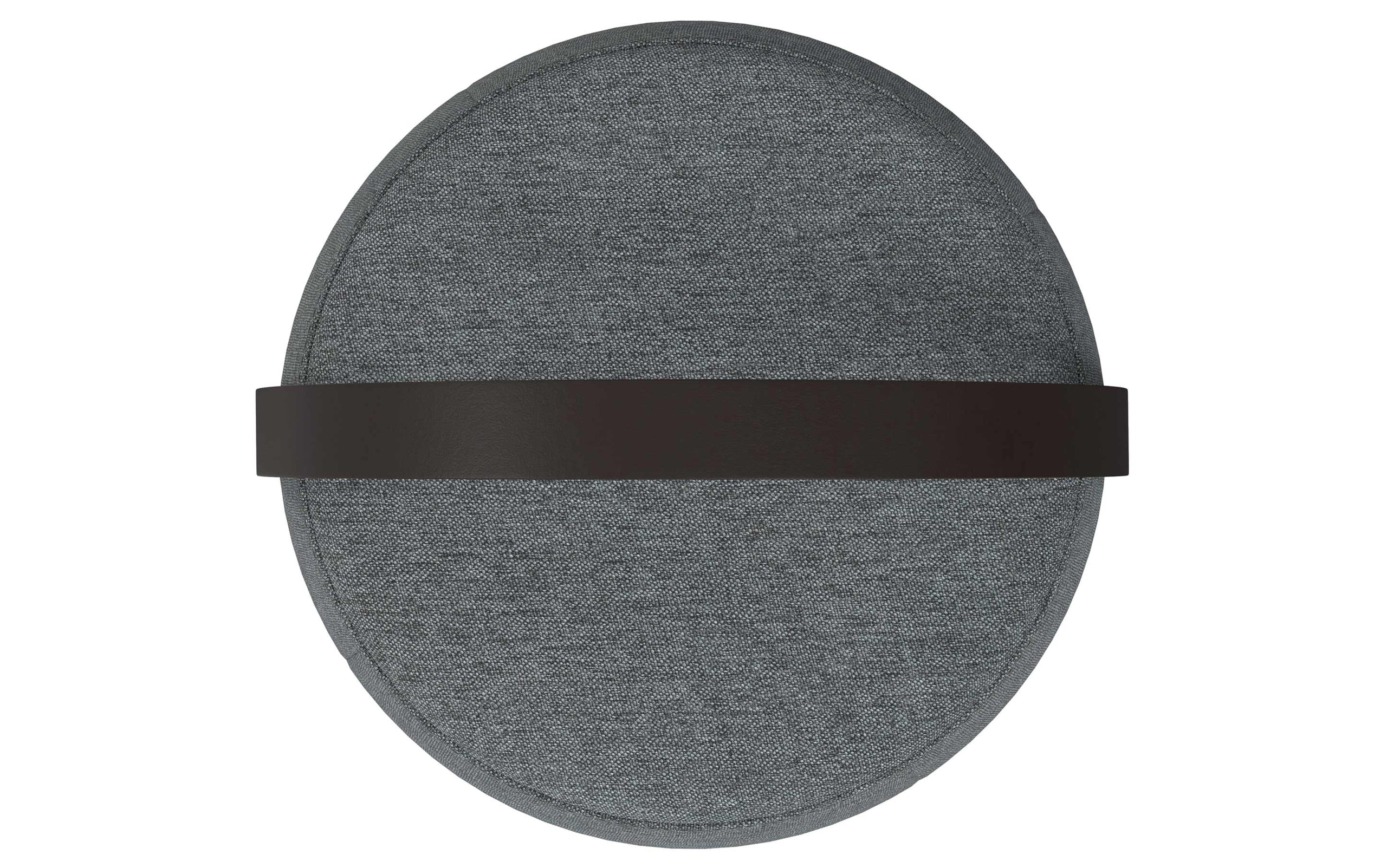 Grey Linen Style Fabric | Ramsay Footstool
