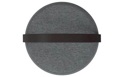 Grey Linen Style Fabric | Ramsay Footstool